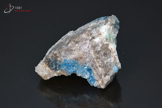 Minéral brut de linarite bleue d'Espagne