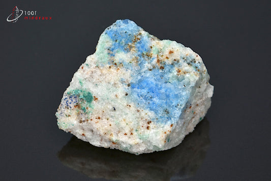 Minéral brut de linarite bleue d'Espagne