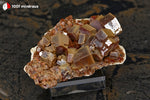 Vanadinite du Maroc (cristaux épais jaune à brun foncé, sur socle) - 96 g / BG55 - Vignette | 1001 minéraux