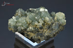 Prehnite et épidote - Maroc - minéraux à cristaux 6 cm / 64g / BG84 - Vignette | 1001 minéraux
