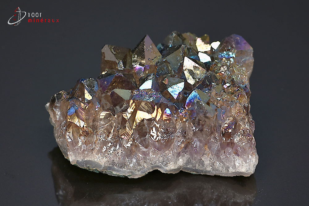 Minéral cristallisé de quartz titane des Etats-Unis