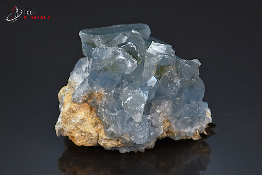 Minéral cristallisé de célestine de Madagascar