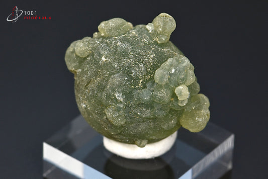 Minéral cristallisé de prehnite verte et du Mali