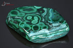 Chrysocolle sur Malachite forme libre polie - R.D. Congo - minéraux polis 6,9 cm / 179g / BH556 - Vignette | 1001 minéraux