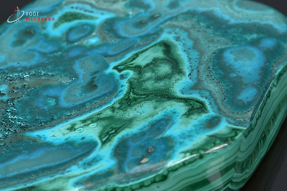 Minéral poli de chrysocolle du République démocratique du Congo