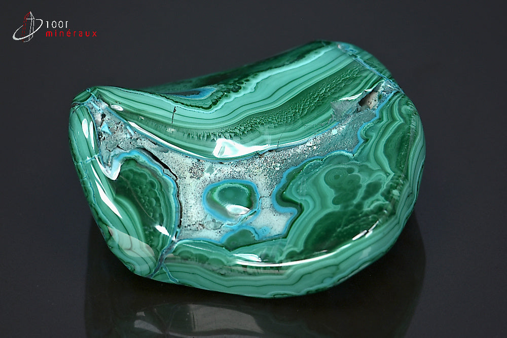 Minéral poli de chrysocolle du République démocratique du Congo