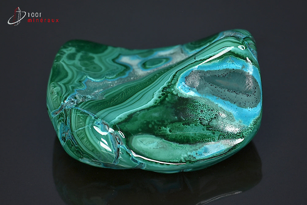 Minéral poli de chrysocolle du République démocratique du Congo