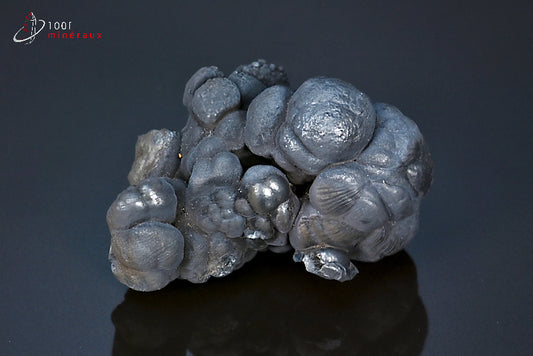 Minéral cristallisé de romanèchite noire du Brésil