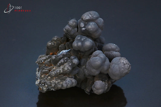 Minéral cristallisé de romanèchite noire du Brésil