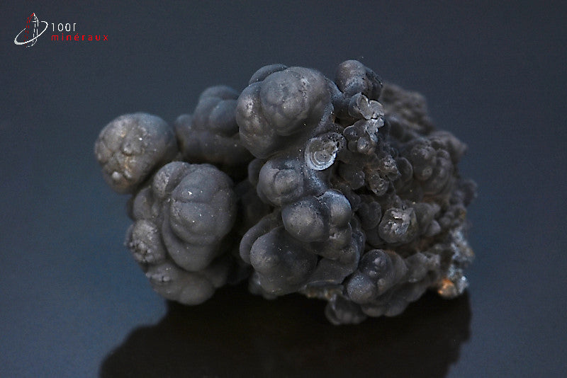 Minéral cristallisé de romanèchite noire du Brésil