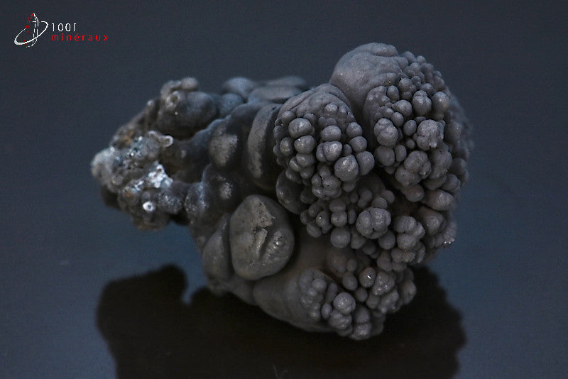 Minéral cristallisé de romanèchite noire du Brésil