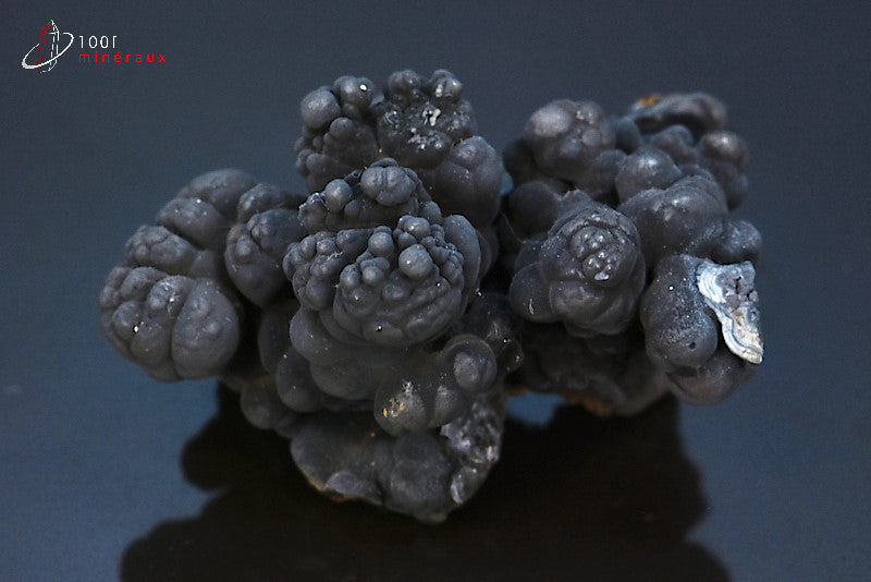 Minéral cristallisé de romanèchite noire du Brésil