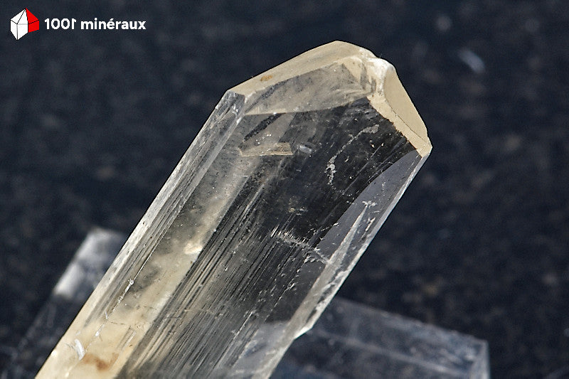 Gypse transparent du Pérou - Détail de la terminaison en apex du cristal - BH710
