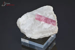 Tourmaline rose ou Rubellite sur Quartz - Brésil - minéraux à cristaux 4,4 cm / 61 g / BH730 - Vignette | 1001 minéraux