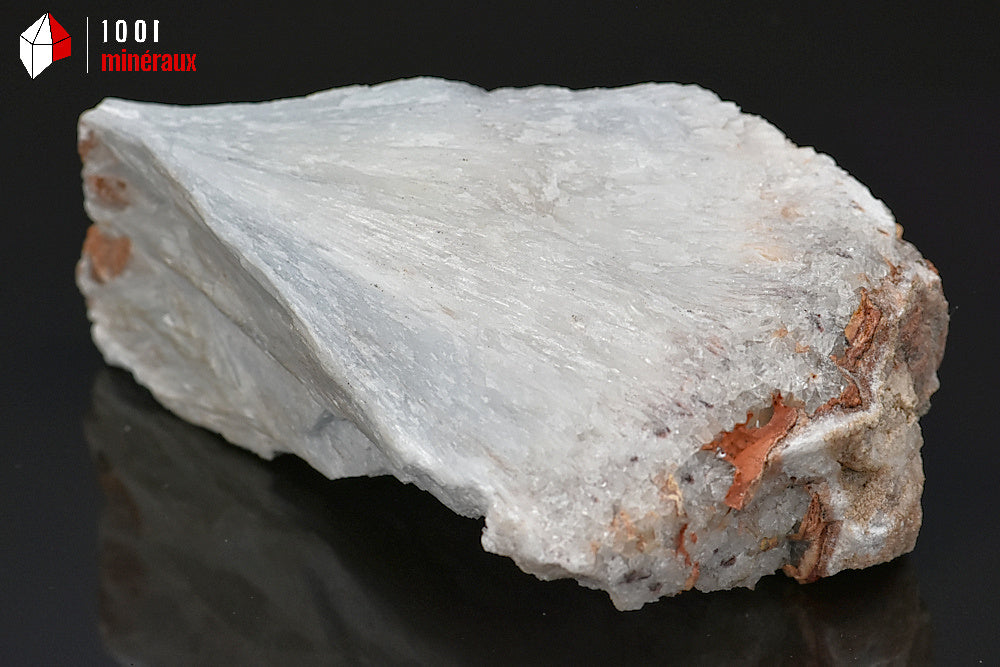 Minéral cristallisé de trémolite blanche de France