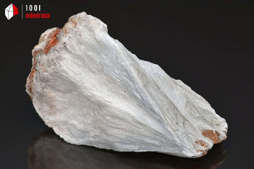 Minéral cristallisé de trémolite blanche de France