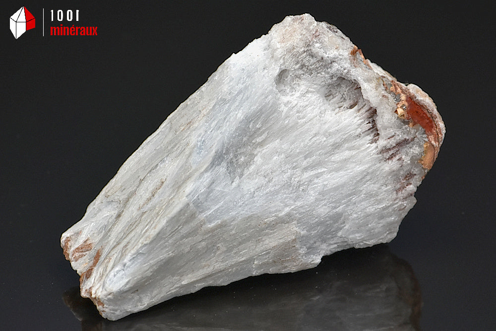 Minéral cristallisé de trémolite blanche de France