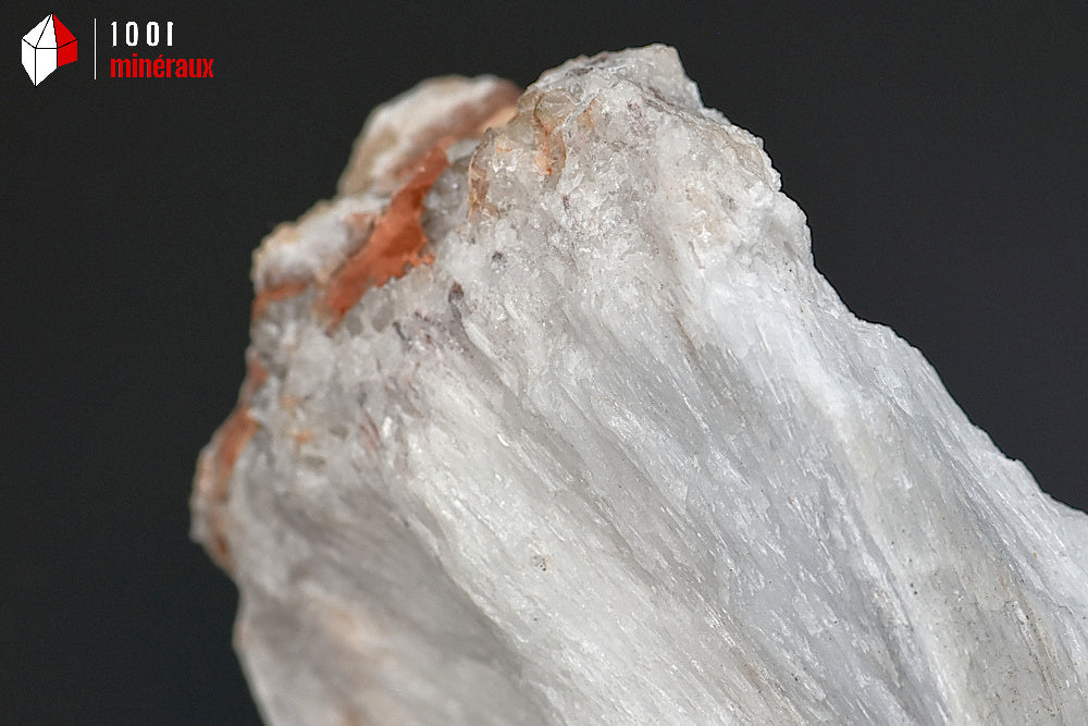 Minéral cristallisé de trémolite blanche de France