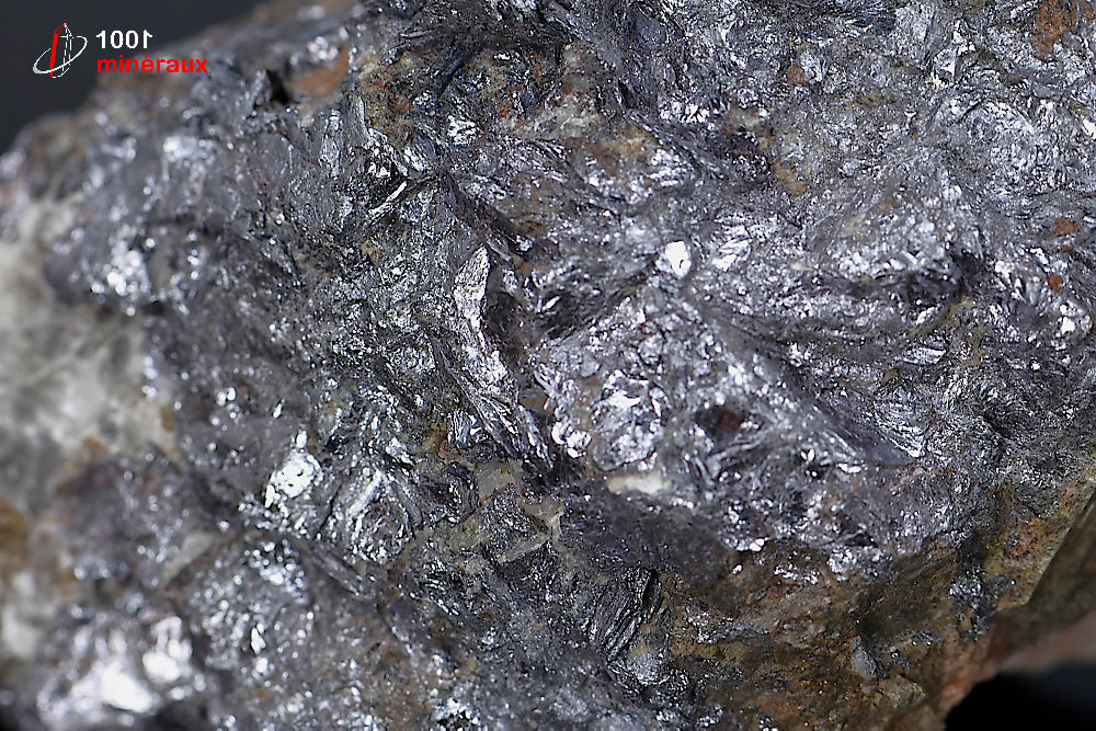 Minéral cristallisé de molybdénite grise du Maroc