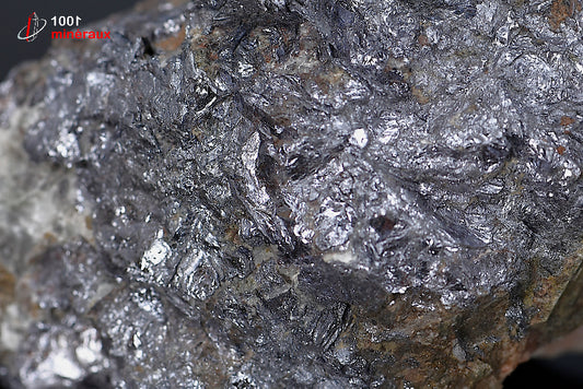 Minéral cristallisé de molybdénite grise du Maroc