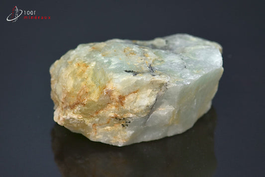 Minéral d'aigue-marine bleue brute du Brésil