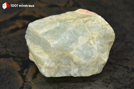 Aigue-marine brute du Brésil - Vue d'ensemble, bloc de 85 g - BJ139