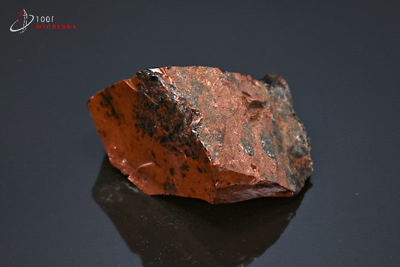 Minéral brut d'obsidienne brune tâchetée du Mexique