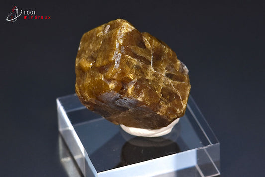 Minéral cristallisé de vésuvianite brune du Mexique