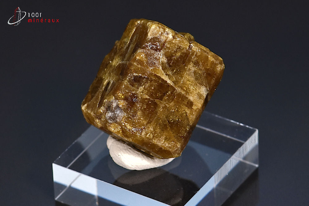 Minéral cristallisé de vésuvianite brune du Mexique