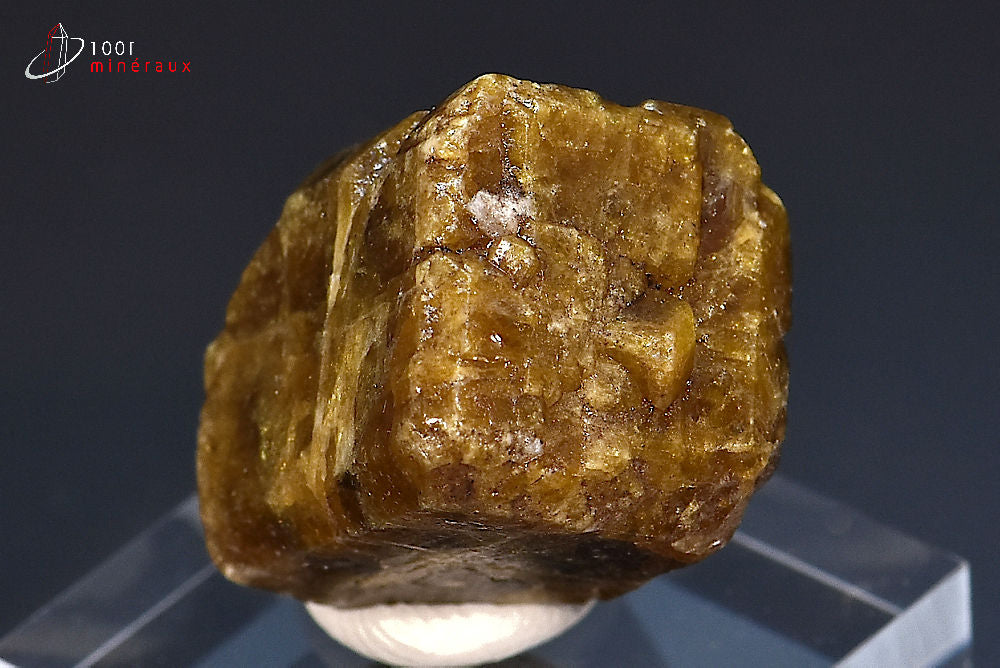 Minéral cristallisé de vésuvianite brune du Mexique
