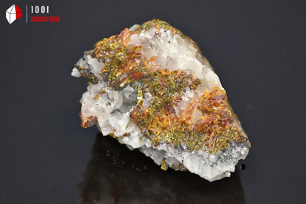 Minéral cristallisé d'orpiment et réalgar de Chine