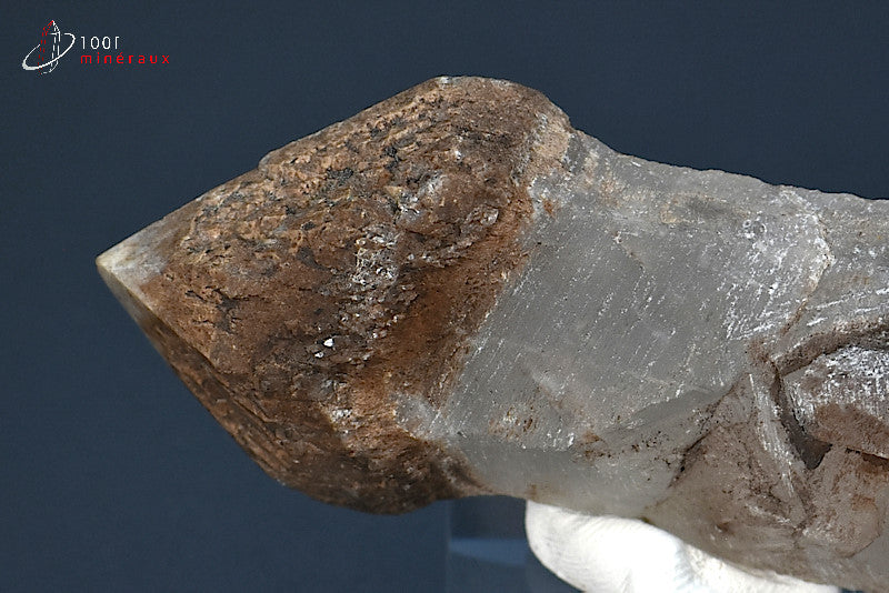 Minéral cristallisé de quartz sceptre de Madagascar