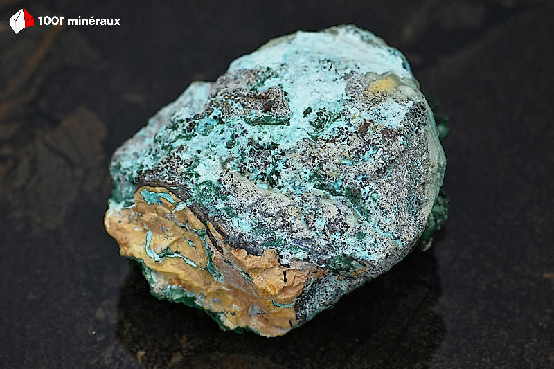Malachite botryoïdale RDC - Vue d'ensemble face secondaire - 222 g
