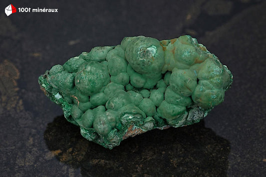 Malachite botryoïdale RDC - Vue de profil, 119 g - BJ818
