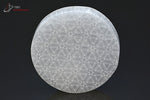 Fleur de vie gravée sur Sélénite polie - Maroc - minéraux polis 7,5 cm / 131g / BJ884 - Vignette | 1001 minéraux