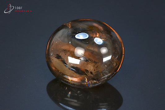 Minéral poli de quartz fumé du Brésil