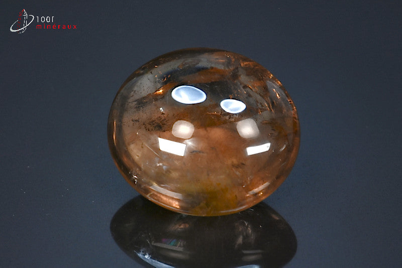 Minéral poli de quartz fumé du Brésil