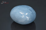 Calcite bleue polie en galet - Mexique - minéraux polis 5,6 cm / 153g / BK285 - Vignette | 1001 minéraux