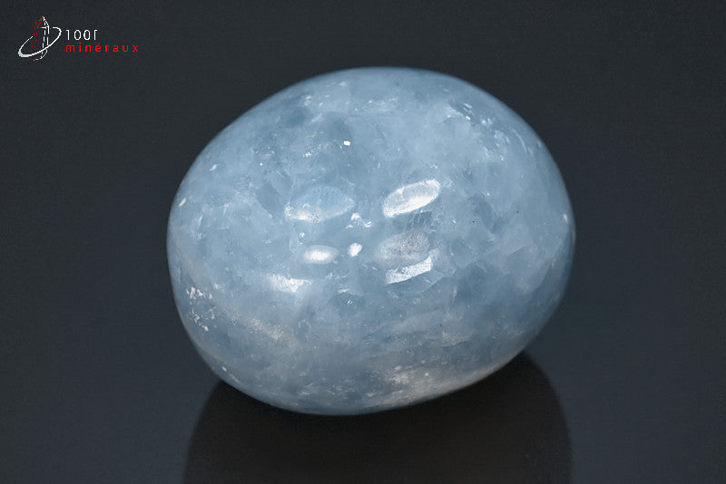 Minéral poli de calcite bleue du Mexique