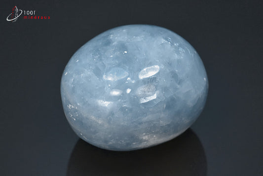 Minéral poli de calcite bleue du Mexique
