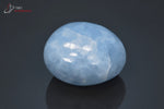 Calcite bleue polie en galet - Mexique - minéraux polis 4,8 cm / 109g / BK287 - Vignette | 1001 minéraux