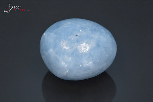 Minéral poli de calcite bleue du Mexique