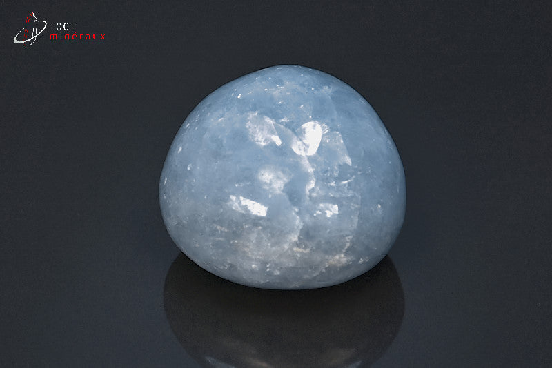 Minéral poli de calcite bleue du Mexique