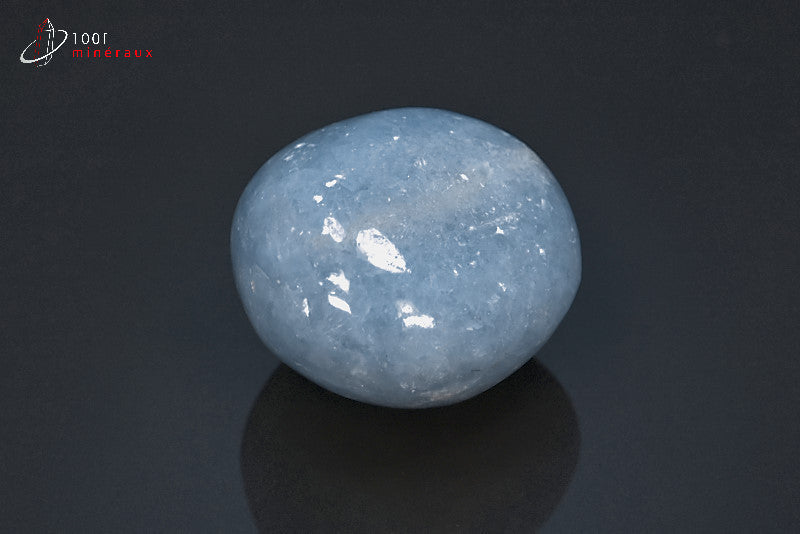Minéral poli de calcite bleue du Mexique