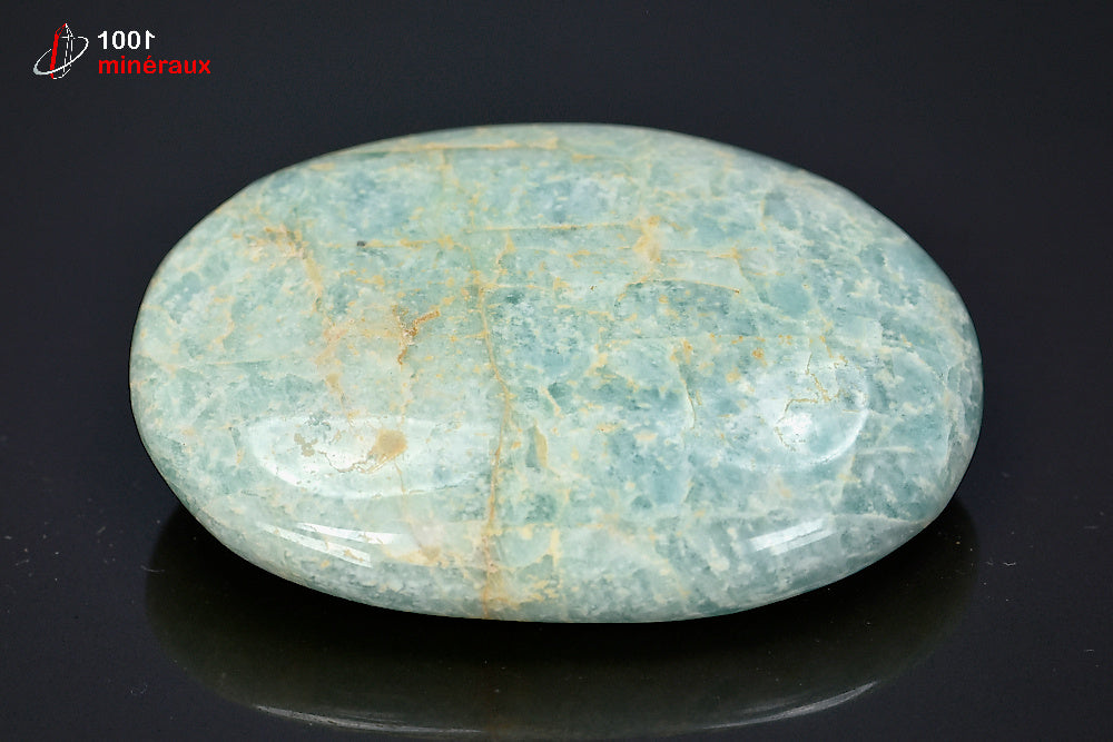 Minéral d'amazonite turquoise polie du Brésil