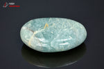 Amazonite polie en galet - Madagascar - minéraux polis 5,5 cm / 54g / BK353 - Vignette | 1001 minéraux
