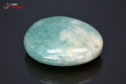 Minéral d'amazonite turquoise polie du Brésil
