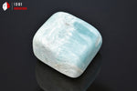 Aragonite bleue ou Calcite des Caraïbes polie - Madagascar - minéraux polis 3,4 cm / 63g / BK391 - Vignette | 1001 minéraux