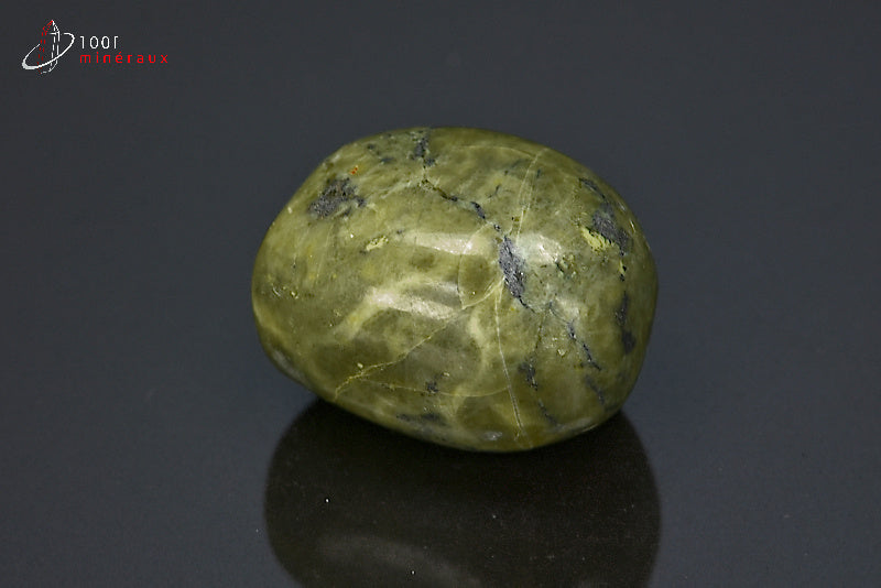 Minéral poli de serpentine verte du Pakistan