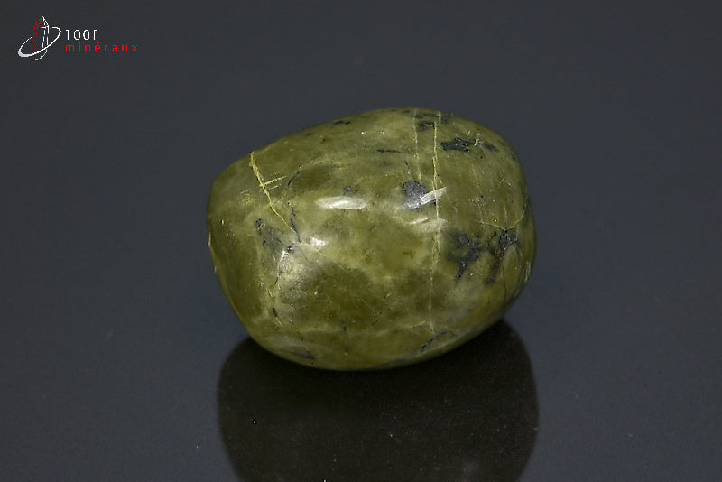 Minéral poli de serpentine verte du Pakistan
